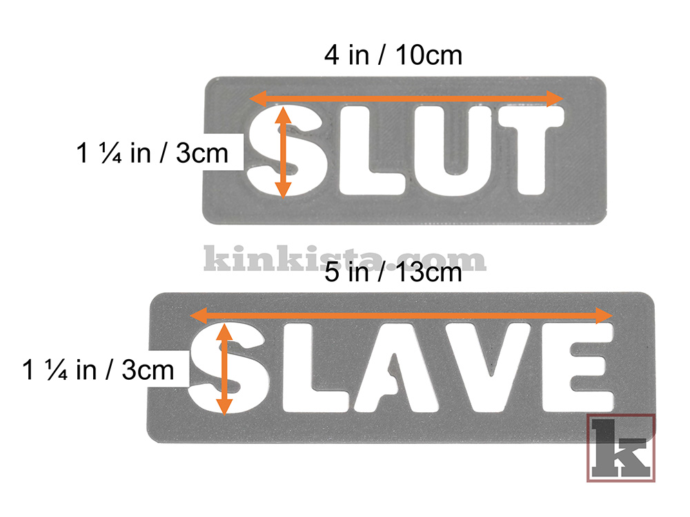 Close-up of branding stencil cutouts for body marking and decorative branding play 