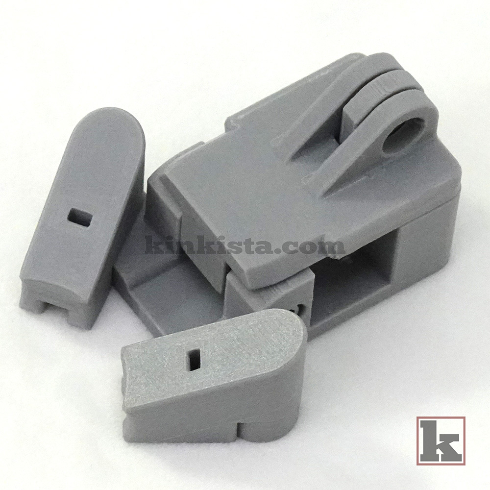 side view - Mechanical linkage between handcuffs and cage using Anchor system