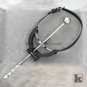 Kinkista deepthroat training gag with locked metal insert