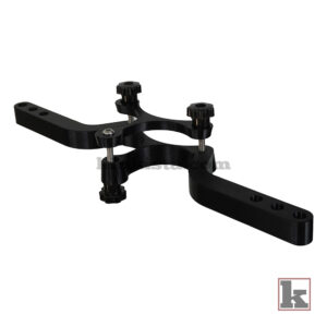 Kinkista ErgoClamp Humbler shown in angel view with adjustable vise-style clamping mechanism and rigid structural frame.